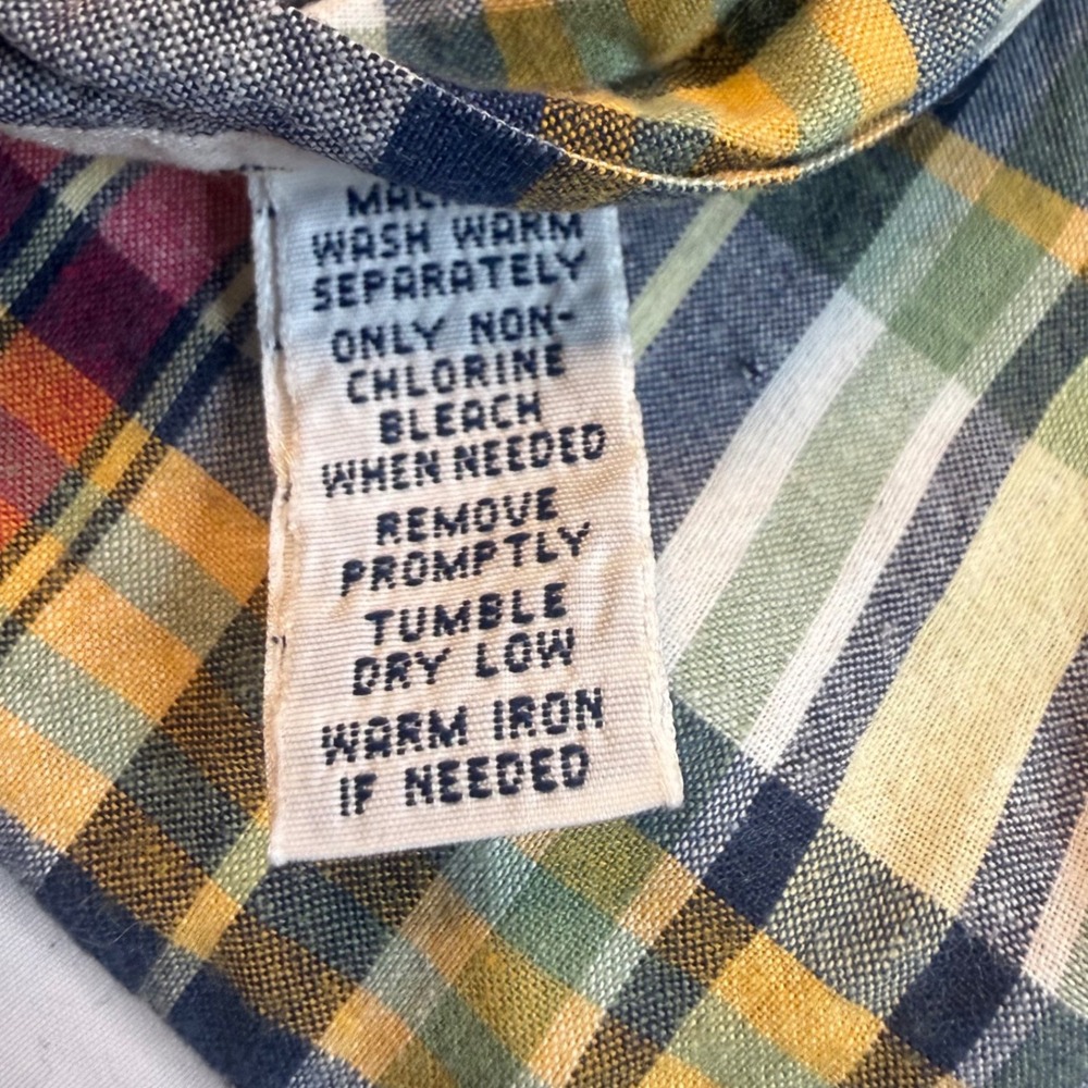 Ralph Lauren Button Down Shirt Mens XL Multi Color Plaid Classic Fit Short Slv - Picture 6 of 9